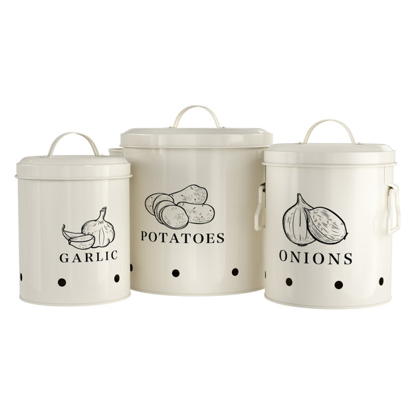 kook Potato, Onion, Garlic 3 Container Food Storage Set & Reviews